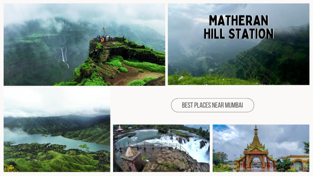 collage of all the top 5 destinations images.